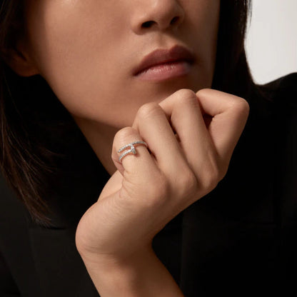 [BLAUE TRÄNEN]JUSTE RING 1,8MM SILBER DIAMANTEN