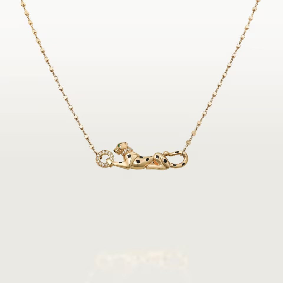[Blue Tears Jewelry]PANTHERE FULL DIAMOND NECKLACE