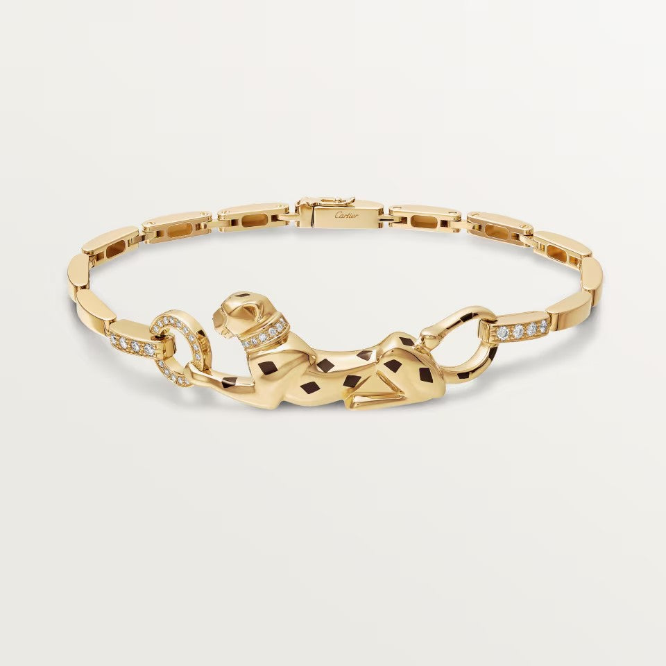 [Blue Tears Jewelry]PANTHERE HALF DIAMOND ON CHAIN BRACELET