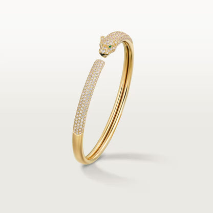 [Blue Tears Jewelry]PANTHERE FULL DIAMOND OPEN BRACELET