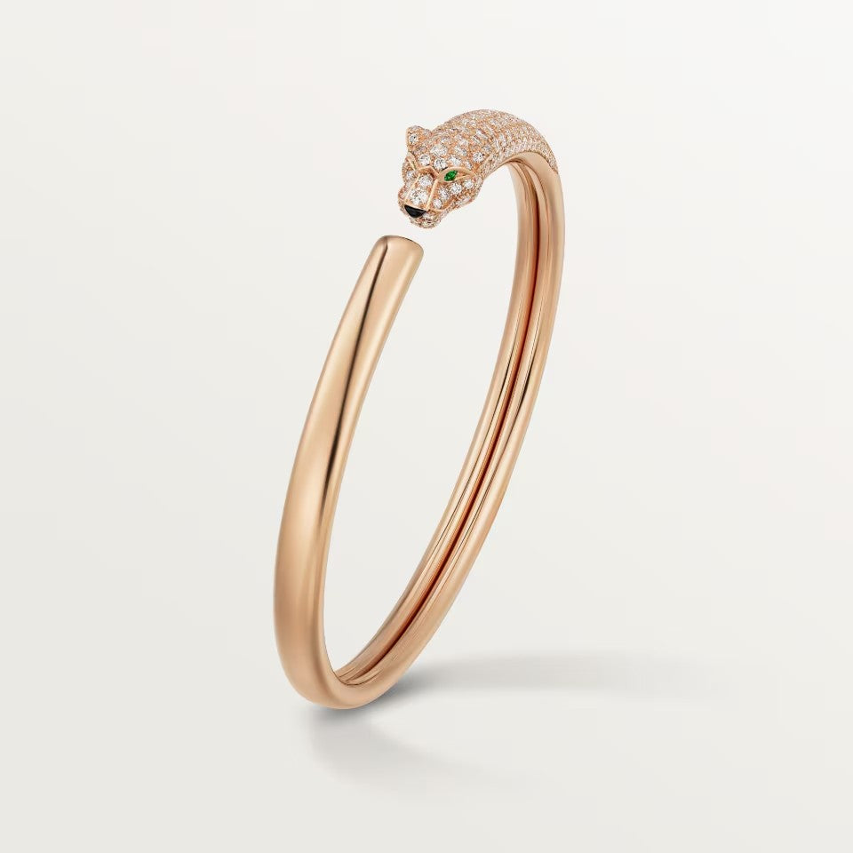 [Blue Tears Jewelry]PANTHERE HALF DIAMOND OPEN BRACELET
