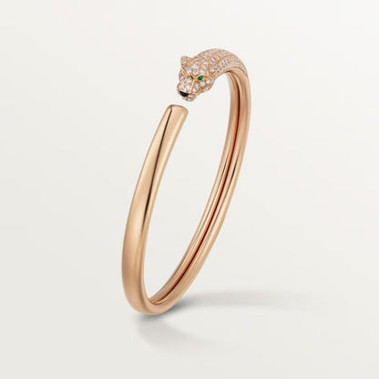 [Blue Tears Jewelry]PANTHERE HALF DIAMOND OPEN BRACELET