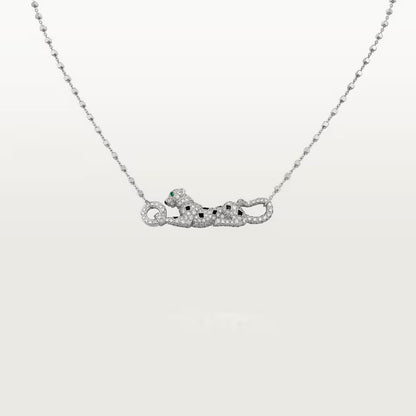 [Blue Tears Jewelry]PANTHERE PAVED DIAMOND NECKLACE