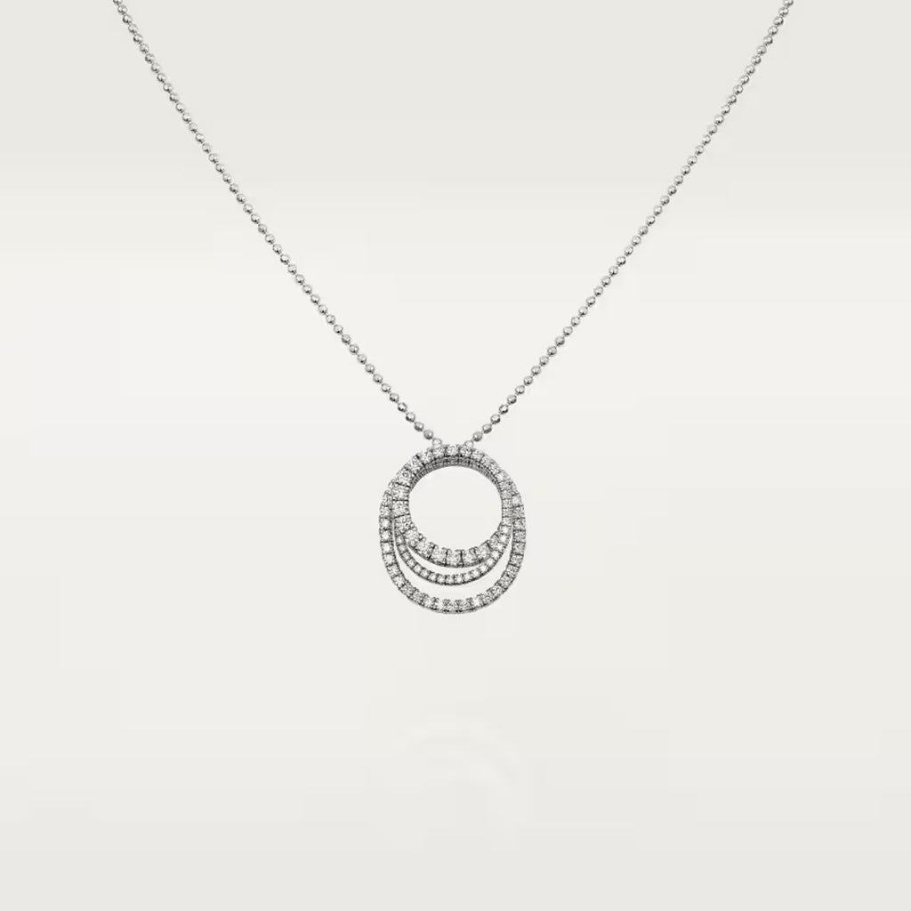 [Blue Tears Jewelry]ETINCELLE  FULL DIAMOND NECKLACE