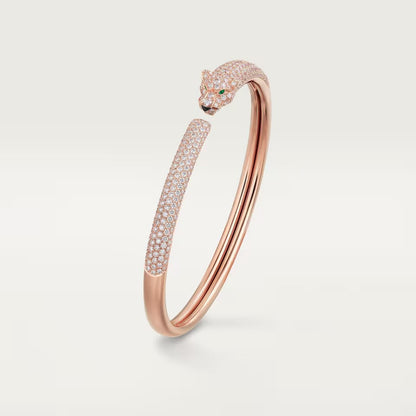 [Blue Tears Jewelry]PANTHERE FULL DIAMOND OPEN BRACELET