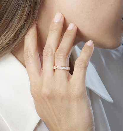 [BLAUE TRÄNEN] ALLIANCE LIENS VIDENCE DIAMANTRING MIT 4 MM PAVET
