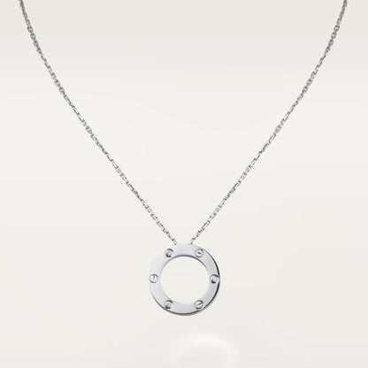 [Blue Tears Jewelry]LOVE NECKLACE 16MM 3 DIAMONDS