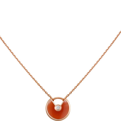 [BLAUE TRÄNEN]AMULETT GOLD KARNEOL ONYX HALSKETTE