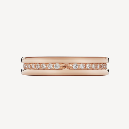 [BLAUE TRÄNEN] ZERO 1 EINBAND-RING MIT DIAMANTEN AUF DEM SPIRALRING