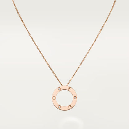 [Blue Tears Jewelry]LOVE NECKLACE 16MM 3 DIAMONDS