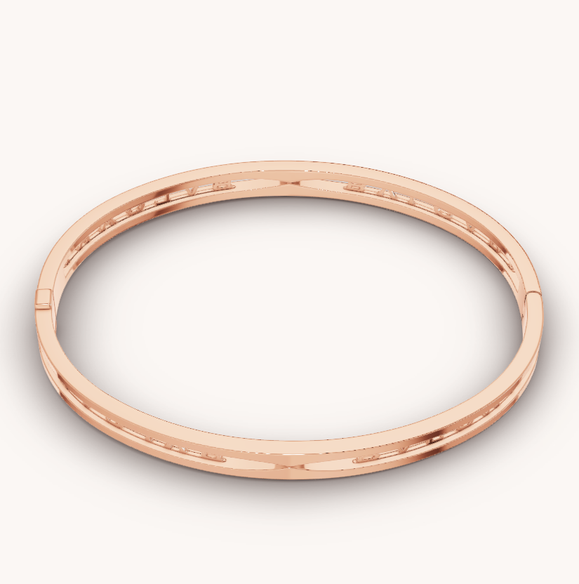[ブルーティアーズ]ZERO1 スパイラルロゴ ピンクゴールドブレスレット