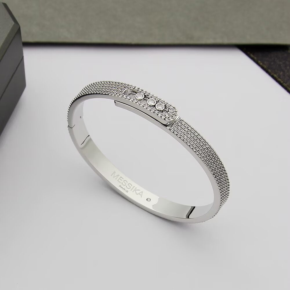 [Blue Tears Jewelry]Move Noa Full Pavé Diamond Bangle Bracelet