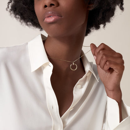 [Blue Tears Jewelry]JUSTE NECKLACE HALF DIAMOND