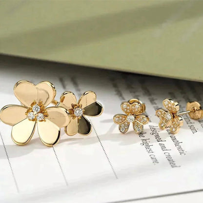 [BLAUE TRÄNEN]CLOVER COMOS GOLD DIAMANTRING