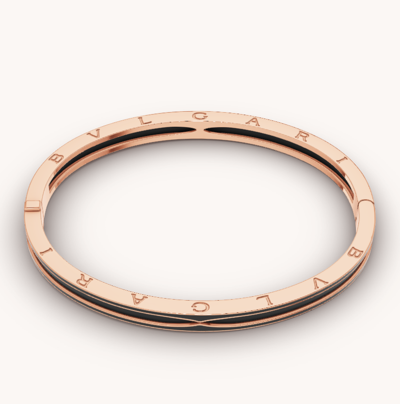 [BLUE TEARS]ZERO 1 ROSA GOLD MIT MATTSCHWARZEM KERAMIKARMBAND