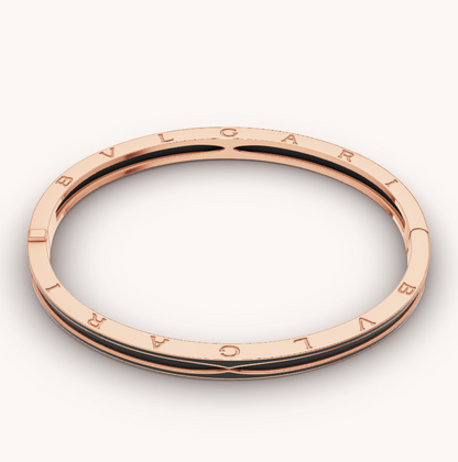 [BLUE TEARS]ZERO 1 ROSA GOLD MIT MATTSCHWARZEM KERAMIKARMBAND