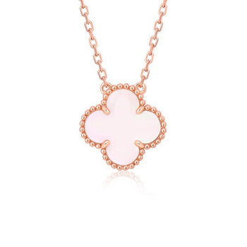[BLUE TEARS]CLOVER 15MM ROSA PERLMUTT-EINZELNE BLUMENKETTE