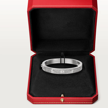 [BLAUE TRÄNEN] LIEBESARMBAND 6,1 MM MIT DIAMANTEN BESETZT 