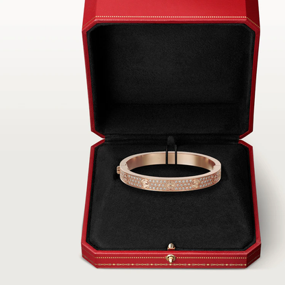 [BLAUE TRÄNEN] LIEBESARMBAND 6,1 MM MIT DIAMANTEN BESETZT 