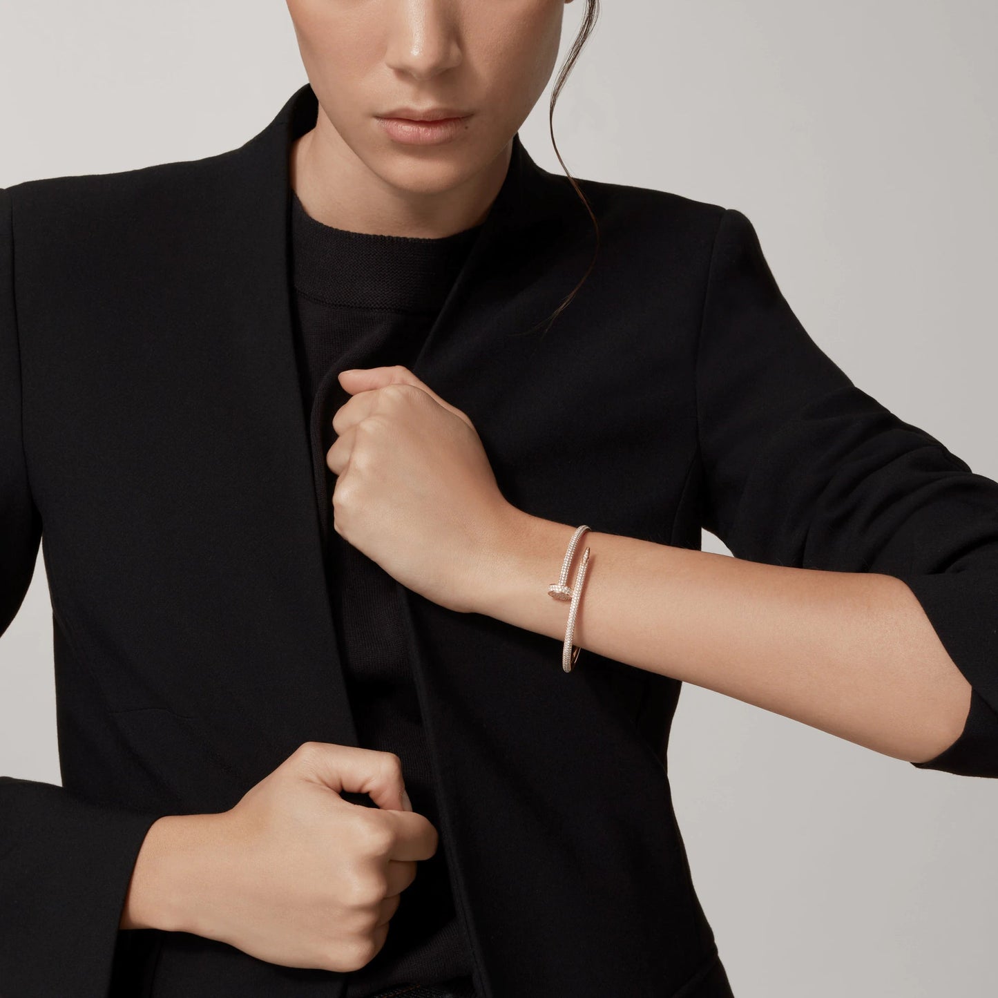 [BLAUE TRÄNEN]JUSTE ARMBAND 3,5MM ALLE DIAMANTEN