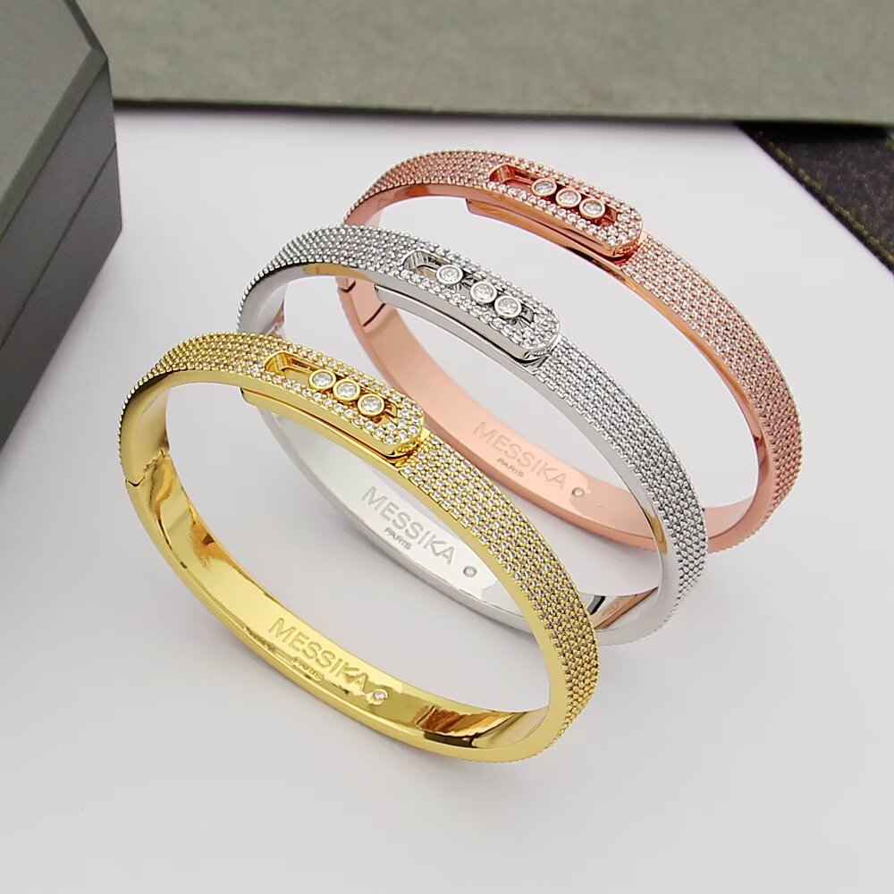 [Blue Tears Jewelry]Move Noa Full Pav¨¦ Diamond Bangle Bracelet