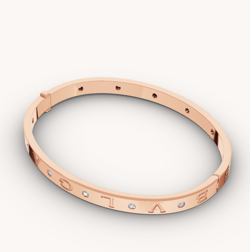 [ブルーティアーズ]ZERO 1 ピンクゴールド 12ダイヤモンド ブレスレット
