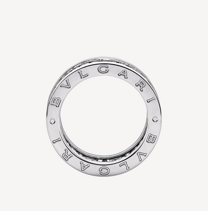 [BLAUE TRÄNEN] ZERO 1 MIT DIAMANTEN AUF DEM SPIRALRING