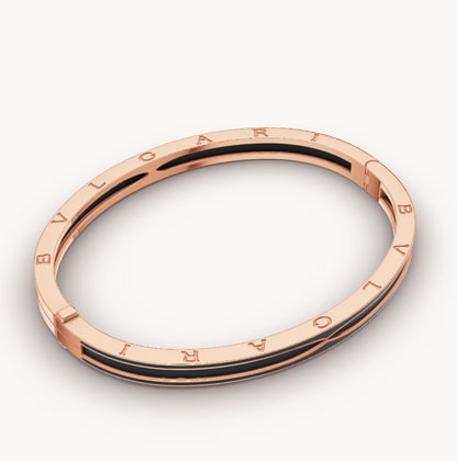 [BLUE TEARS]ZERO 1 ROSA GOLD MIT MATTSCHWARZEM KERAMIKARMBAND