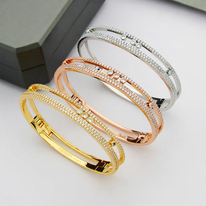 [Blue Tears Jewelry]Move Romane pavé bangle