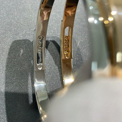 [Blue Tears Jewelry]Move Noa Rose Gold Pav¨¦ Diamond Bangle Bracelet
