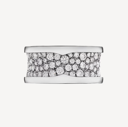 [BLAUE TRÄNEN] ZERO 1 MIT DIAMANTEN AUF DEM SPIRALRING