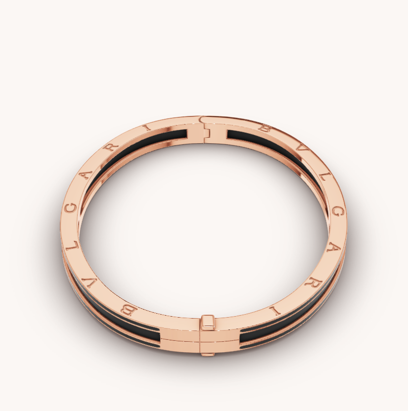 [BLUE TEARS]ZERO 1 ROSA GOLD MIT MATTSCHWARZEM KERAMIKARMBAND