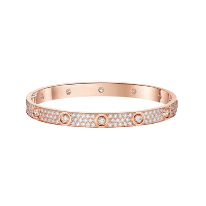 [Blue Tears Jewelry]LOVE BRACELET 6.1MM DIAMOND-PAVED 10 BIG DIAMONDS