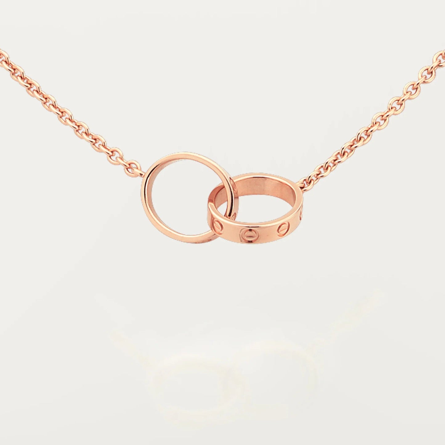 [Blue Tears Jewelry]LOVE DOUBLE RING NECKLACE