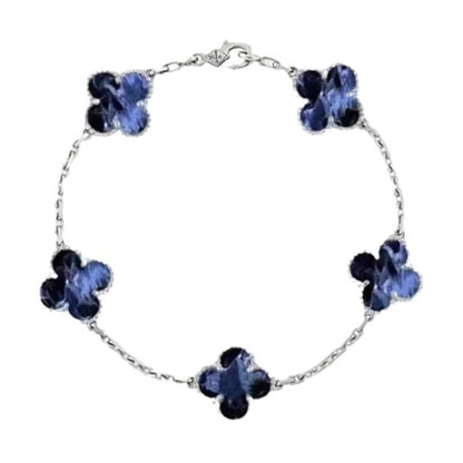 [BLUE TEARS]CLOVER 5 MOTIF PIETERSITE BRACELET COLLECTION