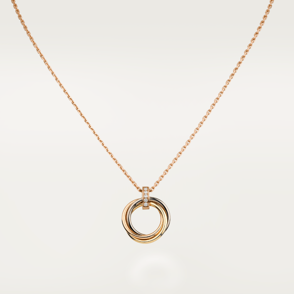 [BLAUE TRÄNEN]TRINITY HALSKETTE GOLD DIAMANTEN