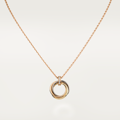 [BLAUE TRÄNEN]TRINITY HALSKETTE GOLD DIAMANTEN