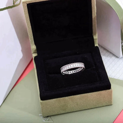 [BLAUE TRÄNEN]PERLEE DIAMANT SILBERRING