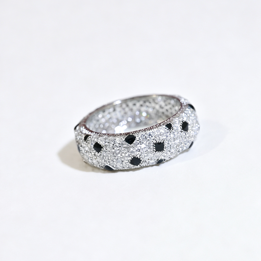 [Blue Tears Jewelry]PANTHERE SPOTTED FULL DIAMOND RING