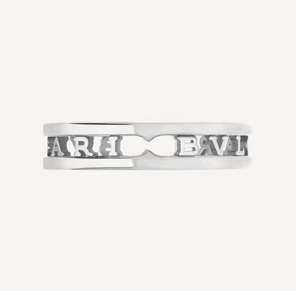 [BLAUE TRÄNEN] ZERO 1 ONE-BAND MIT DURCHBROCHENER LOGO-SPIRALRING
