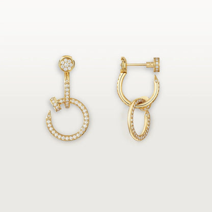 [Blue Tears Jewelry]JUSTE FULL DIAMOND DOUBLE EARRINGS