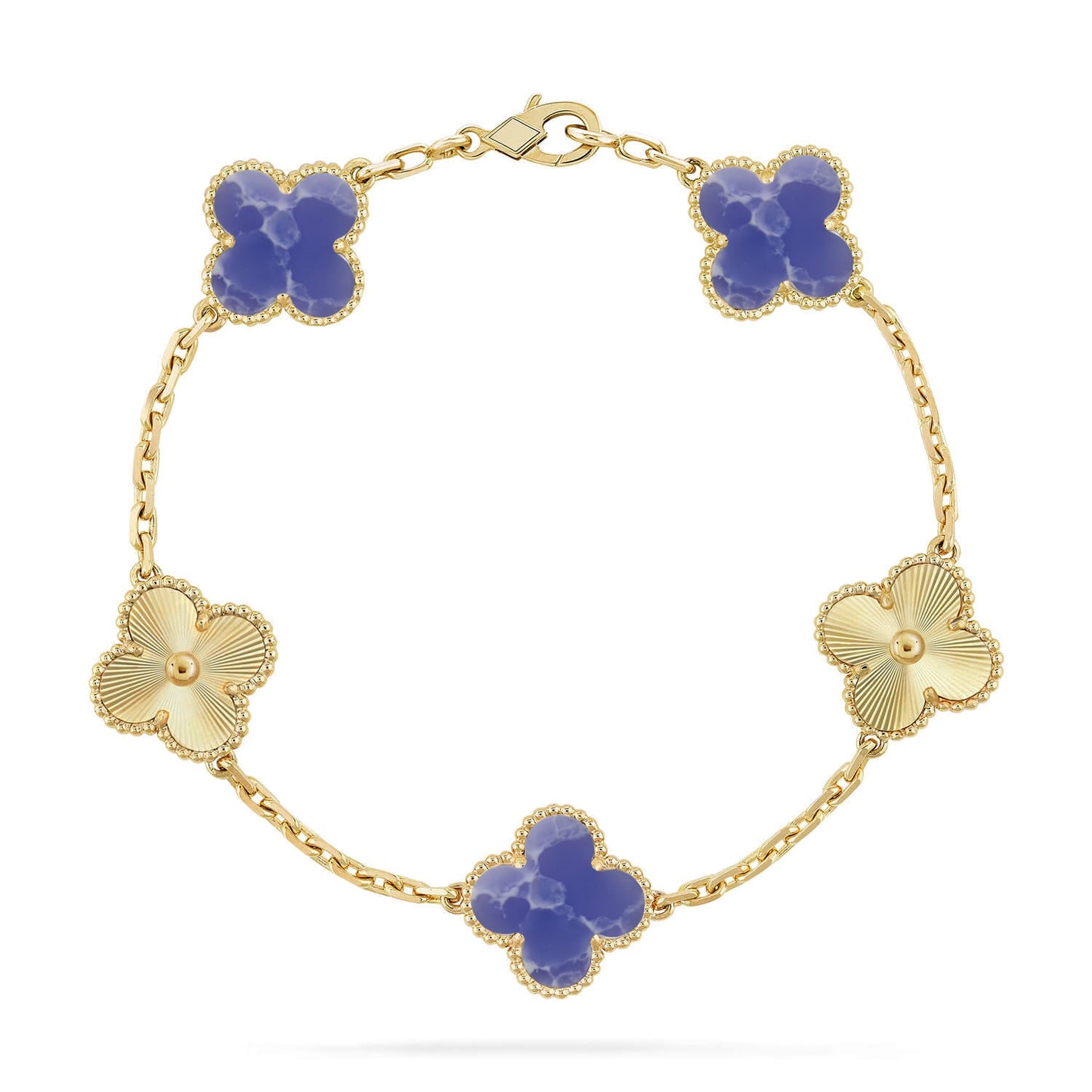 [BLUE TEARS]CLOVER 5 MOTIF BLUE VEINS BRACELET COLLECTION