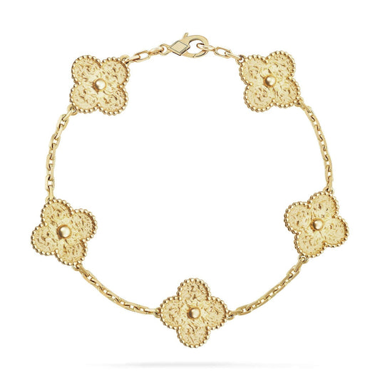[BLUE TEARS]CLOVER 5 MOTIFS BRONZING BRACELET