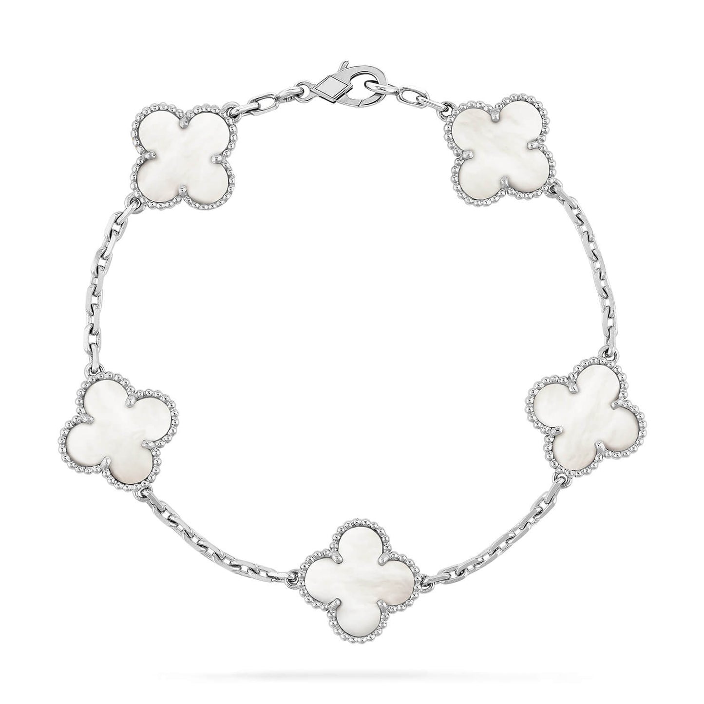 [BLAUE TRÄNEN]KLEE SILBER MOP 5 MOTIV ARMBAND 