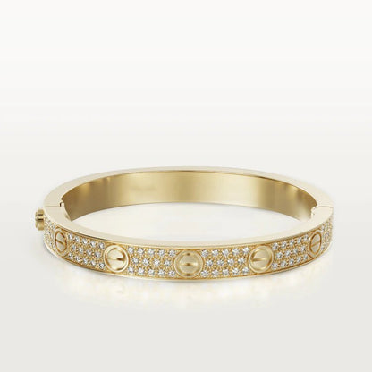 [BLAUE TRÄNEN] LIEBESARMBAND 6,1 MM MIT DIAMANTEN BESETZT 