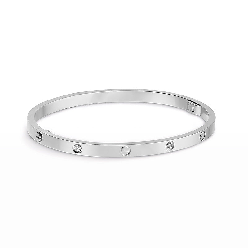 [BLAUE TRÄNEN]LIEBESARMBAND 3,65 MM 6 DIAMANTEN