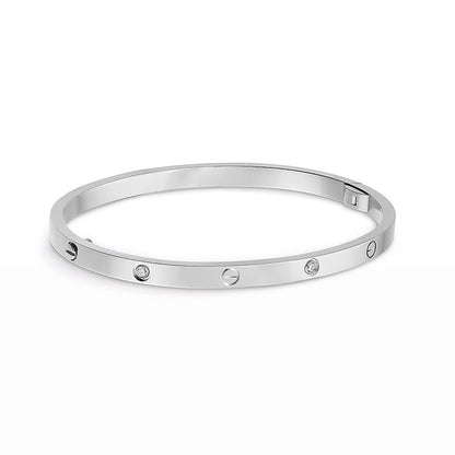 [BLAUE TRÄNEN]LIEBESARMBAND 3,65 MM 6 DIAMANTEN