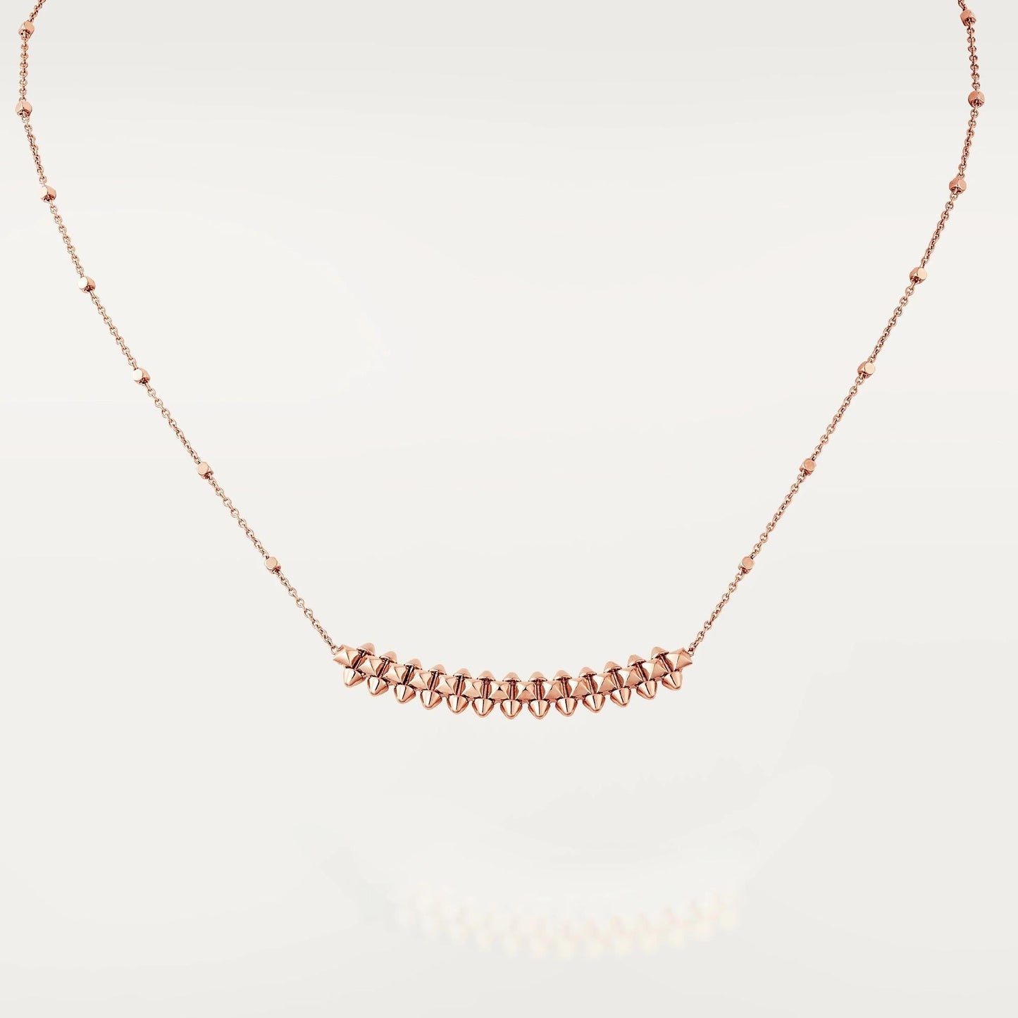[BLAUE TRÄNEN]CLASH ROSA GOLD HALSKETTE 