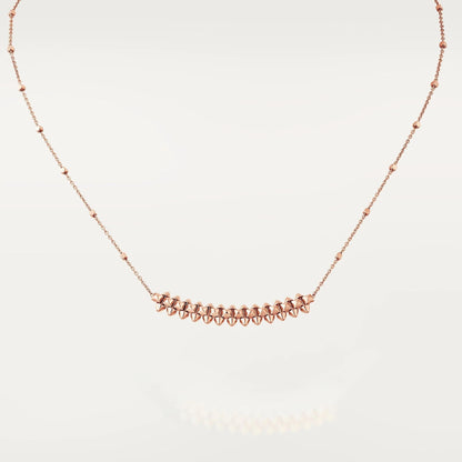 [BLAUE TRÄNEN]CLASH ROSA GOLD HALSKETTE 