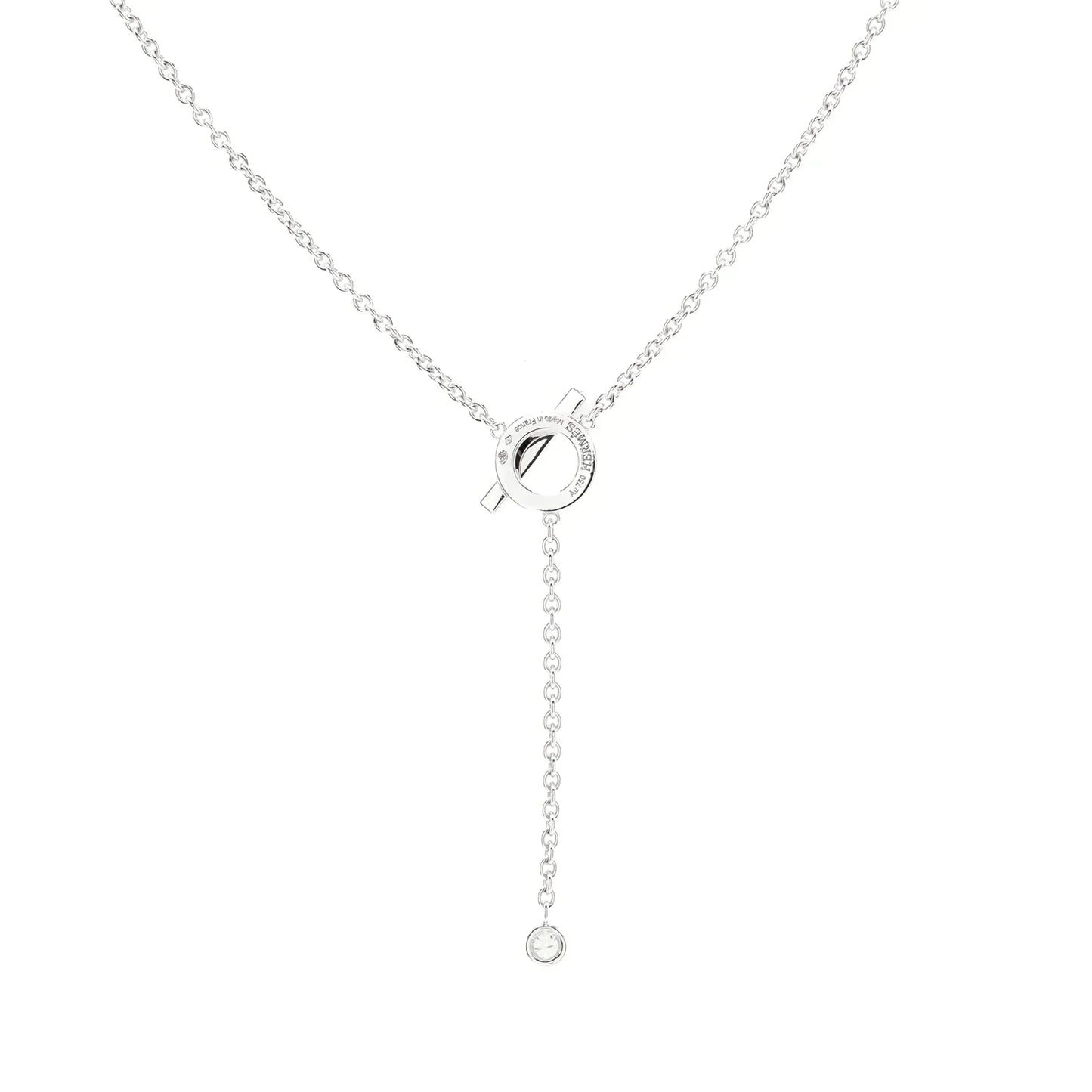 [BLAUE TRÄNEN]FINESSE SILBER DIAMANT HALSKETTE